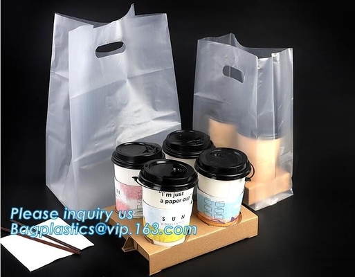 La bolsa disponible de la taza, lleva el bolso, bolso de la manija de la taza, bolso práctico, bolso cortado con tintas, dirige para llevar el bolso, bolso de ultramarinos, panadería pac
