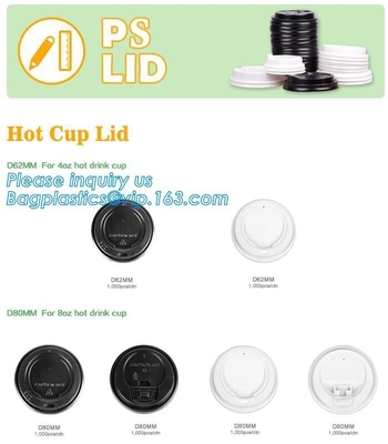 Tapa biodegradable de la taza, tapa de la taza del PLA, TAPA de los PP, TAPA del ANIMAL DOMÉSTICO, tapa fría de la taza, tapa caliente de la taza, tapa caliente del picosegundo de la taza de la bebida 10oz/12oz/16oz/22oz