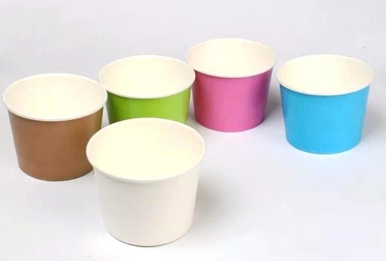 Tazas de papel del yogur, taza de papel disponible para el verano, tazas del helado de papel del helado para el bagease americano y europeo del mercado