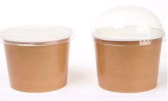 Tazas de papel del yogur, taza de papel disponible para el verano, tazas del helado de papel del helado para el bagease americano y europeo del mercado