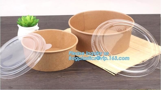 taza de la ensalada, taza de la sopa, cuenco de ensalada, cuenco de sopa, cuenco de papel del helado Cup/4oz/cuenco de papel de postre congelado, bagease, bagplastics