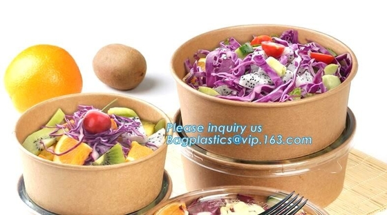 taza de la ensalada, taza de la sopa, cuenco de ensalada, cuenco de sopa, cuenco de papel del helado Cup/4oz/cuenco de papel de postre congelado, bagease, bagplastics