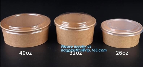 taza de la ensalada, taza de la sopa, cuenco de ensalada, cuenco de sopa, cuenco de papel del helado Cup/4oz/cuenco de papel de postre congelado, bagease, bagplastics