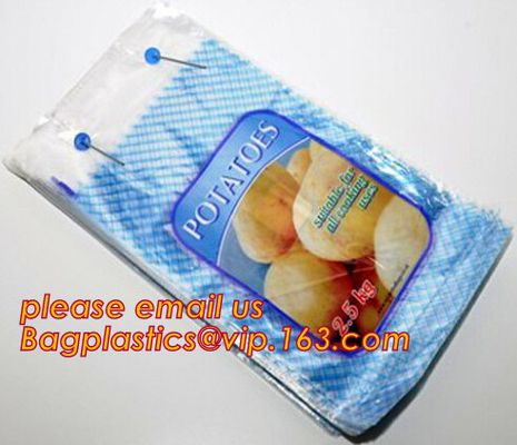 Del hielo del pan del levantar los bolsos de la bolsa, bolsos polivinílicos del wicket de la categoría alimenticia imprimieron