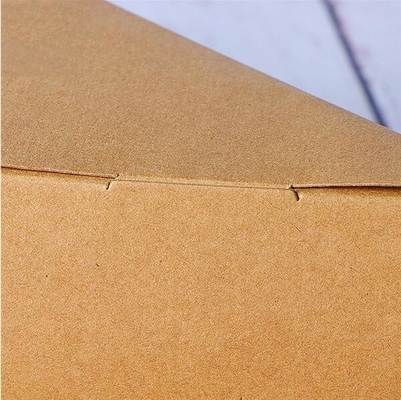 Caja con las cajas de papel reciclables del envase del almuerzo de la ventana, bocadillo promocional B de papel de la cuña del bocadillo del triple de Kraft del triángulo