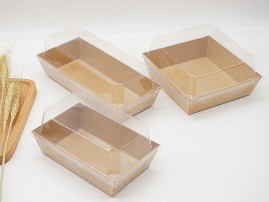 Caja de torta de empaquetado del papel de las ventanas de la magdalena transparente grande al por mayor del cumpleaños con la manija, torta de la caja de torta que empaqueta Contai