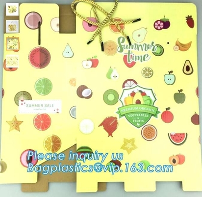 verduras y frutas que embalan la caja acanalada con color impreso, cartones baratos acanalados de la fruta de la caja de papel que embalan para la sal
