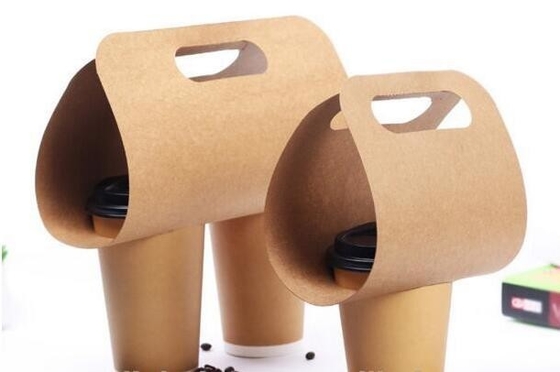 los portadores de la taza de papel del café, portador de la taza de papel para las tazas de la cafetería se llevan a los portadores de papel que embala del tablero, portador del vino,