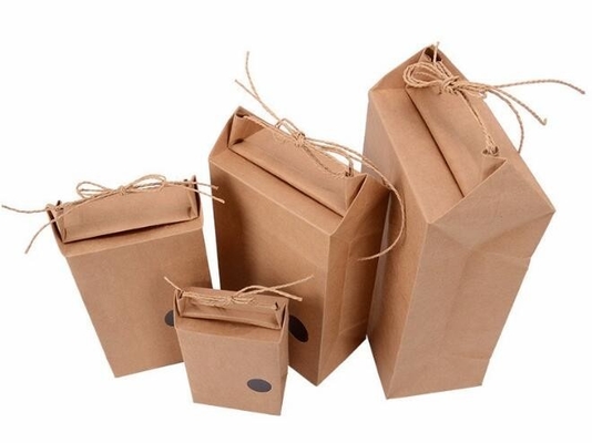 el bolso que embala del arroz de Kraft, los bolsos de encargo del arroz del logotipo se levanta el acondicionamiento de los alimentos biodegradable de impresión colorido del vacío del papel de Kraft