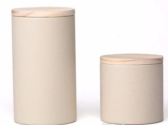 La cartulina exquisita de empaquetado respetuosa del medio ambiente del tubo del papel del regalo del tubo del papel de Kraft para el té que embalaba, hoja de encargo del extremo superior alineó el kr