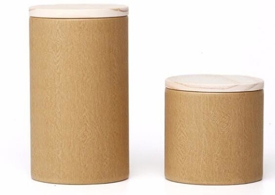 La cartulina exquisita de empaquetado respetuosa del medio ambiente del tubo del papel del regalo del tubo del papel de Kraft para el té que embalaba, hoja de encargo del extremo superior alineó el kr