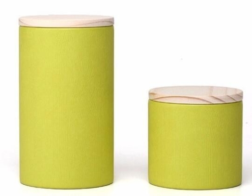 La cartulina exquisita de empaquetado respetuosa del medio ambiente del tubo del papel del regalo del tubo del papel de Kraft para el té que embalaba, hoja de encargo del extremo superior alineó el kr