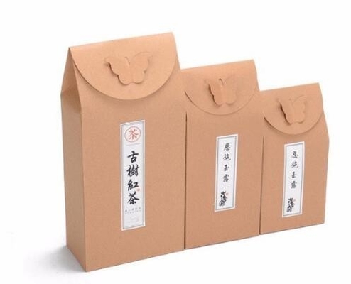 Aduana al por mayor de China impresa para reciclar el bolso inferior cuadrado del paquete del café/del té del papel de Kraft de la bolsa con el eco del valor amistoso