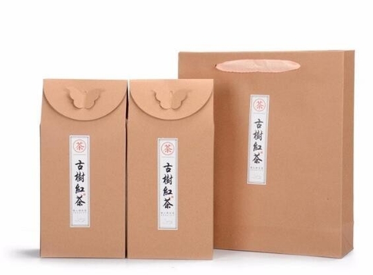 Aduana al por mayor de China impresa para reciclar el bolso inferior cuadrado del paquete del café/del té del papel de Kraft de la bolsa con el eco del valor amistoso