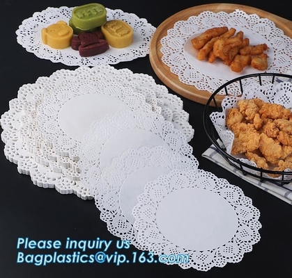 papel de Dim Sum del silicón de la Aceite-prueba 39gsm para el cojín de la torta, cocina que cocina la estera de los accesorios para la comida, silicón sano de la categoría alimenticia
