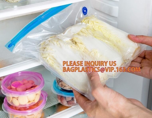 Bolso a prueba de humedad Rolls del sellador del vacío de Rolls de la textura del vacío de la comida de la bolsa de plástico amistosa Eco- del almacenamiento para la comida del vacío de la comida