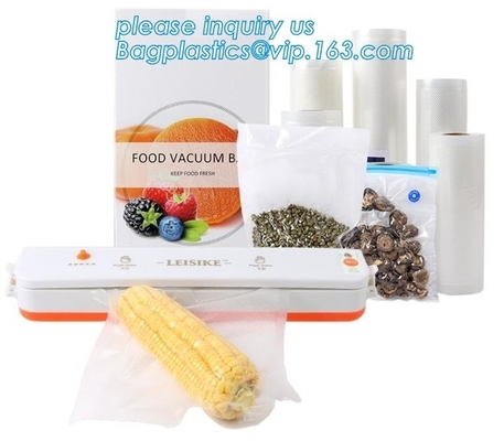11&quot; grande x 50' bolsos de rollo de almacenamiento del ahorrador de la comida del sellador del vacío de la calidad comercial, bocado de empaquetado del bolso de vacío/gra plástico de la comida