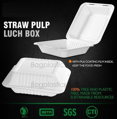 la caja para llevar disponible para el almuerzo, realiza el envase, fiambrera del Pla del envase de comida de la preparación de la comida