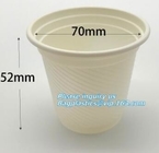 Taza de café disponible biodegradable del bagazo de la caña de azúcar de la taza de papel del FDA
