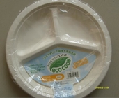 Placas plásticas abonablees del almidón de maíz del óvalo biodegradable completo, almidón de maíz biodegradable amistoso Eco- Tablew disponible