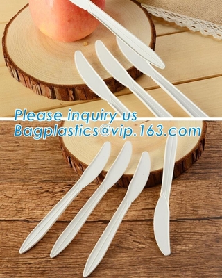 Eco disponible biodegradable amistoso, cubiertos abonablees disponibles de CPLA, agitador de los cubiertos del agitador del café del almidón de maíz