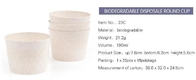 Taza plástica amistosa biodegradable biodegradable respetuosa del medio ambiente abonable del PLA del PLA ECO de la paja del trigo con el bagease pac de la tapa