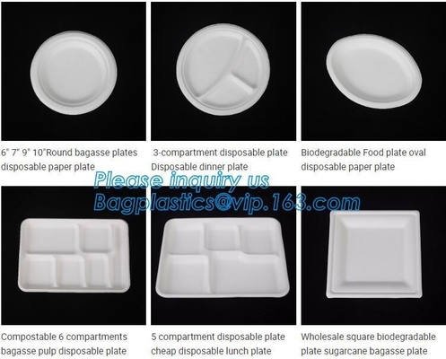 el envase biodegradable de los alimentos de preparación rápida del almidón de maíz, envase de comida biodegradable del almidón de maíz de la caja fabrica el paquete del bagease