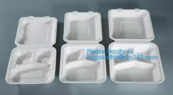 el envase biodegradable de los alimentos de preparación rápida del almidón de maíz, envase de comida biodegradable del almidón de maíz de la caja fabrica el paquete del bagease
