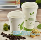 Tapa plástica para la taza de papel del yogur del café del Pla, tapa disponible del color del informe de prueba del SGS de 90m m CPLA para el paquete del bagease de las tazas de café
