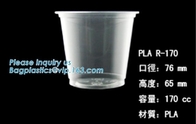 las tazas de café plásticas reutilizables hechas por los materiales abonablees del 100%, 12oz PLA-alinearon bagease plástico de las tazas del PLA de las tazas del café caliente