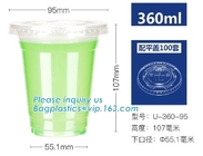 Taza de papel biodegradable respetuosa del medio ambiente del PLA 8oz del servicio de mesa con la tapa