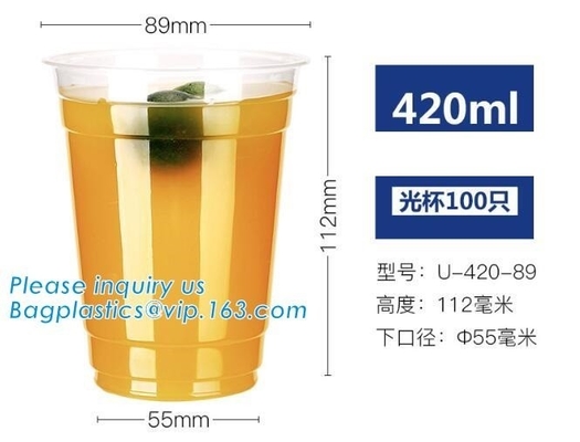 Tapa biodegradable de la taza de café del PLA, tazas biodegradables respetuosas del medio ambiente el sale4-17oz100% biodegradables calientes de la maicena CPLA