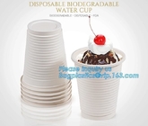 Taza de bambú biodegradable colorida del viaje de la fibra, packag disponible de la taza de la maicena de la microonda blanca biodegradable de 8 onzas China