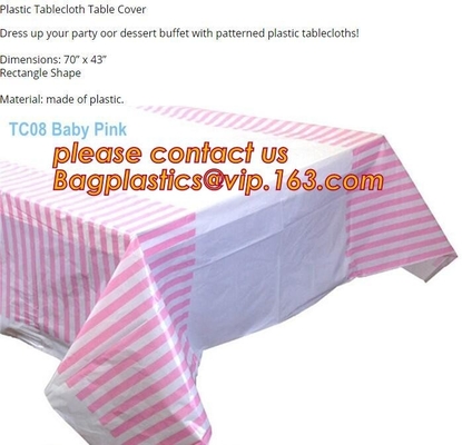 La cubierta de tabla biodegradable del mantel del compostabl, viste para arriba su buffet del postre del partido con ropa plástica modelada de la tabla