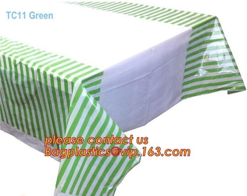 La cubierta de tabla biodegradable del mantel del compostabl, viste para arriba su buffet del postre del partido con ropa plástica modelada de la tabla