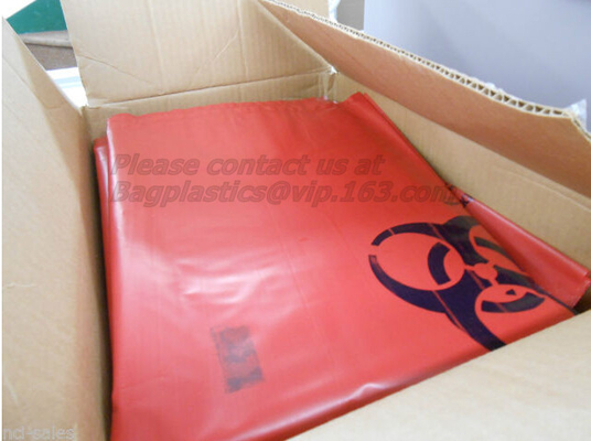 Bolsos del espécimen, bolsos aptos para el autoclave, bio, bolsos de la basura del Biohazard, sacos, bolsos inútiles citotóxicos