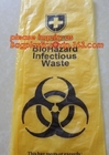 bolso de basura para los infecciosas, uso del hospital, bolso biológicamente peligroso de la basura, bolsos médicos abonablees biodegradables del biohazard con