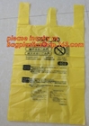 bolso de basura para los infecciosas, uso del hospital, bolso biológicamente peligroso de la basura, bolsos médicos abonablees biodegradables del biohazard con