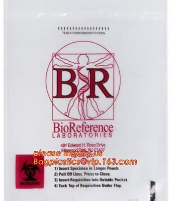 bolso inútil amarillo del hospital clínico, bolsos médicos del trazador de líneas del cubo de la basura, bolso disponible del Biohazard, basura infecciosa b del biohazard