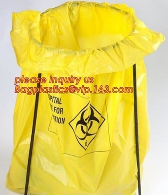 bolso disponible para los laboratorios médicos, bolso inútil médico del Biohazard, del biohazard de la autoclave basura médica perdida Biohazard P del bolso