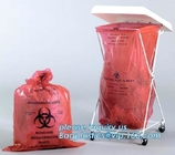 Bolso inútil clínico del Biohazard, bolso inútil médico biodegradable del biohazard, bolso de basura industrial del Biohazard 60Liter, bagease