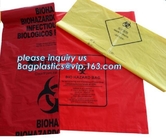 Precio barato del bolso inútil médico biodegradable del Biohazard, bolsos de basura plásticos inútiles del Biohazard médico del LDPE, bolsillo biohazar
