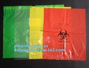 Trazadores de líneas de cubo de basura inútiles plásticos infecciosos de los bolsos del Biohazard, bolso del eco del biohazard del PE, bolsos para el uso inútil médico, pac del Biohazard