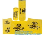 bolso amarillo/rojo/negro de la autoclave del biohazard/trazador de líneas apto para el autoclave del compartimiento del biohazard, las bolsas de plástico del biohazard, bolso de la basura del biohazard, yo