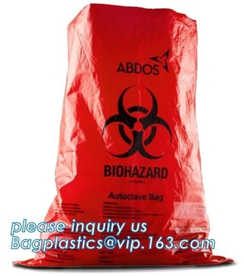 Bolso de la autoclave/bolso médico de la autoclave/bolso del espécimen de la autoclave, bolsos de la sangre, bolsos médicos plásticos/biohazard b plástico de Zip lockkk