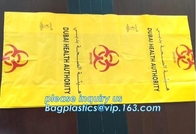 Bolso médico de la basura del Biohazard de los materiales consumibles, bolsos inútiles médicos del lazo, bolsos médicos de la autoclave del Biohazard, bagplastics