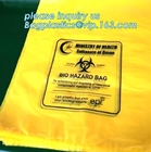 Bolsos biológicamentes peligroso con de encargo impresos para el laboratorio usado, bolso apto para el autoclave del Biohazard del polipropileno disponible, bagease