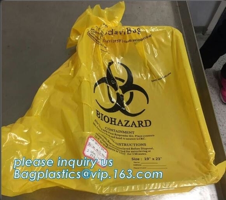 Bolsos del trazador de líneas del Biohazard, trazador de líneas del lazo, trazador de líneas del drawtape, clínico, médico, hospital, atención sanitaria, medicación, fuentes