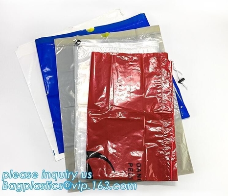 Bolso de lazo inútil médico modificado para requisitos particulares del biohazard plástico, bolsos del Biohazard del lazo, empaquetado médico de la autoclave durable