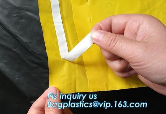Bolso de la cinta de Adhensive, bagsYellow del sello del uno mismo/bolso del biohazard rojo/negro/trazador de líneas inútiles infecciosos/médicos con la cuerda/el lazo